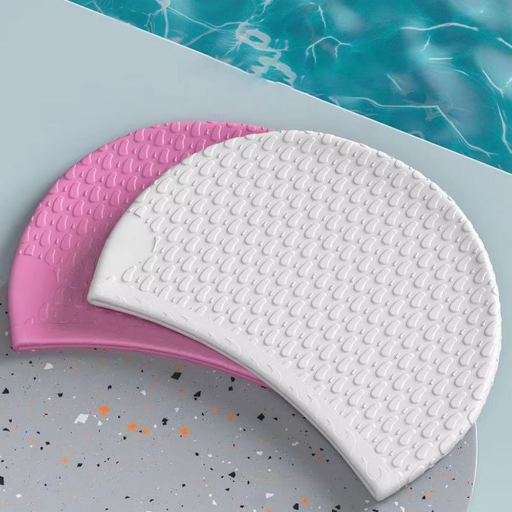 Swim Hat Silicone - Bonnet de bain en silicone souple,