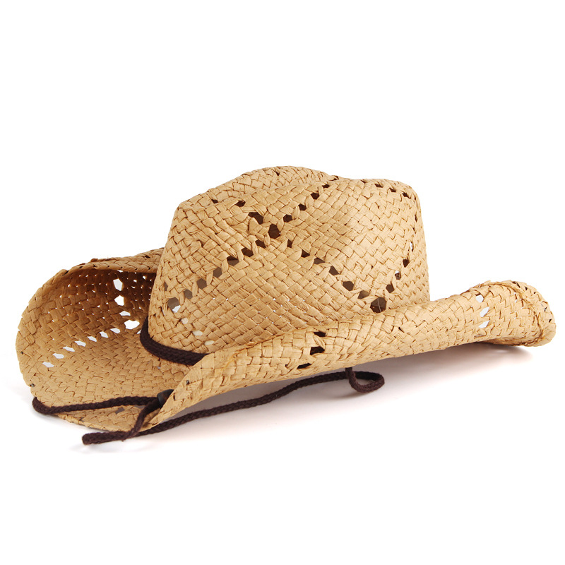 Cowboy Hat Straw - Chapeau de cowboy unisexe, rétro, amissié,