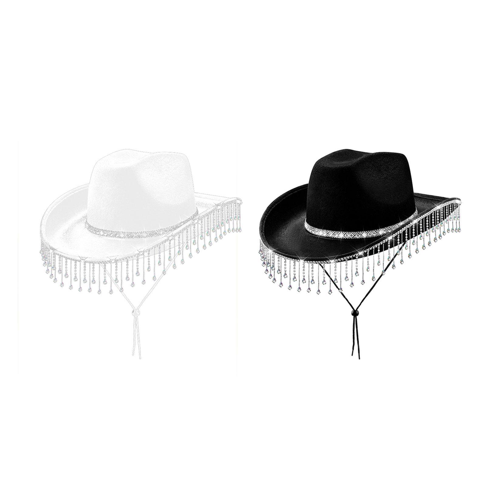 Chapeau de cowboy avec frange  - Cowboy Hat Straw avis et prix