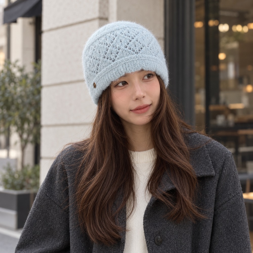 Bonnet en tricot doux pour fem - Beanie Cuffed Knit avis et prix